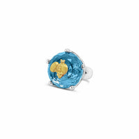 blue topaz cocktail ring