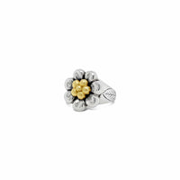 flower ring silver
