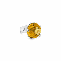 gold citrine ring