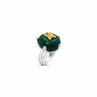 green stone ring