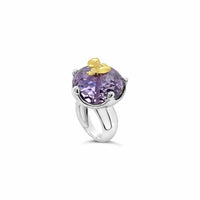 lavender amethyst ring silver