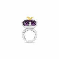 lavender amethyst ring silver gold