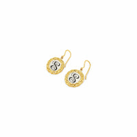 monogram dangle earrings