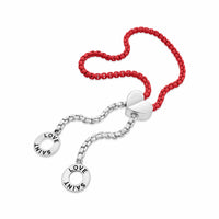 red bolo bracelet