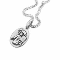 saint luke medal on chain