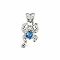 silver frog pendant
