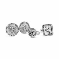 silver st. rita ring