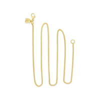 small curb chain necklace gold