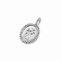 st. christopher pendant silver