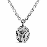 st. christopher medal on chain
