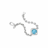 sterling silver blue stone bracelet