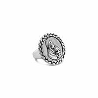 virgin mary ring silver