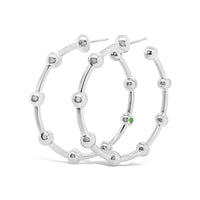 LARGE ASTRA HOOP EARRING IN STERLING SILVER