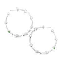 SILVER BEAD EARRING