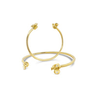 18k gold bangles with diamonds bees
