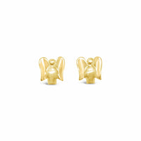 angel earrings in gold
