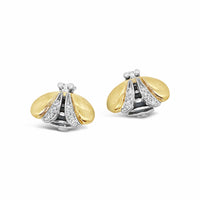 diamond bee earrings Saint Jewelry