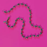 bee necklace silver