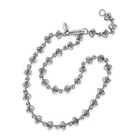 swarm silver bee necklace