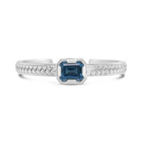 sterling silver blue topaz bracelet
