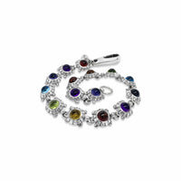 colorful turtle bracelet silver