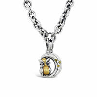 crescent moon necklace silver