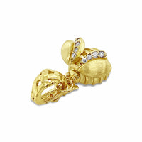 diamond bee pendant