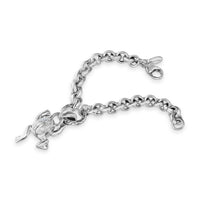 silver frog bracelet