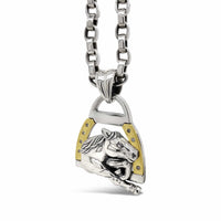 diamond horse pendant