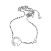 disc necklace silver