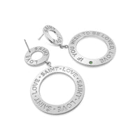 drop hoop earrings