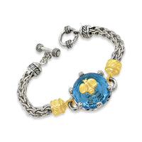 etruscan bee bracelet blue topaz