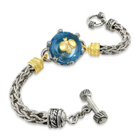 etruscan bracaelet with gold bee