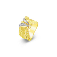gold bee cocktail ring