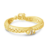 gold braided bracelet