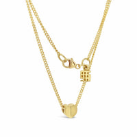 gold chain with heart