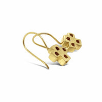 Gold Casa Cross Dangle Earrings