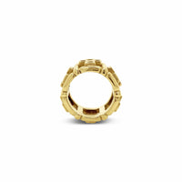 gold crosses ring