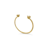gold diamond bee wire bangle