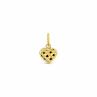 gold heart for pendant small