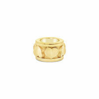 gold heart rondelle