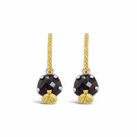 gold hoop earrings with drops