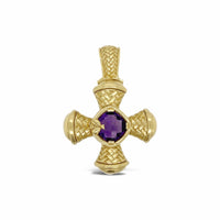 gold maltese cross pendant