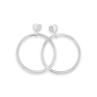heart hoop earring