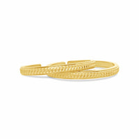 18k gold herringbone basket weave cuff bracelets