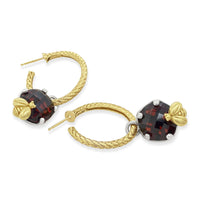 hoop earrings with drops