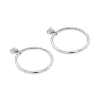 hoop earring with heart