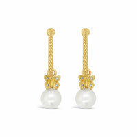 hoop earrings with pearls