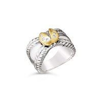 small ladybug ring with diamonds