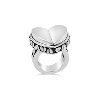 big heart statement ring in sterling silver